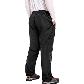 JAEZZIY Men's Rain Pants Waterproof Rain Over Pants